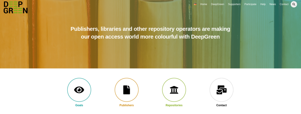 screenshot from DeepGreen project